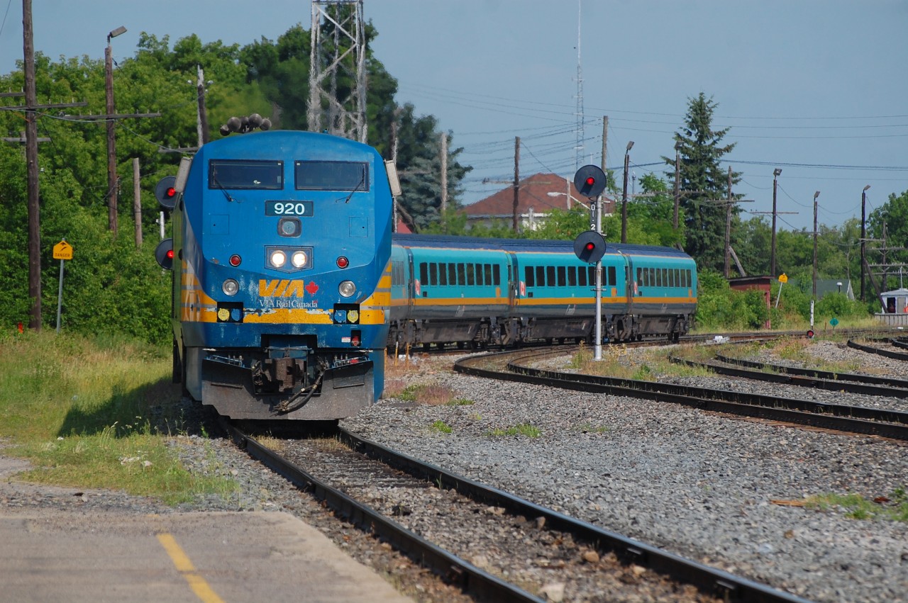 VIA 920 arriving at Smith Falls on June 18/2012