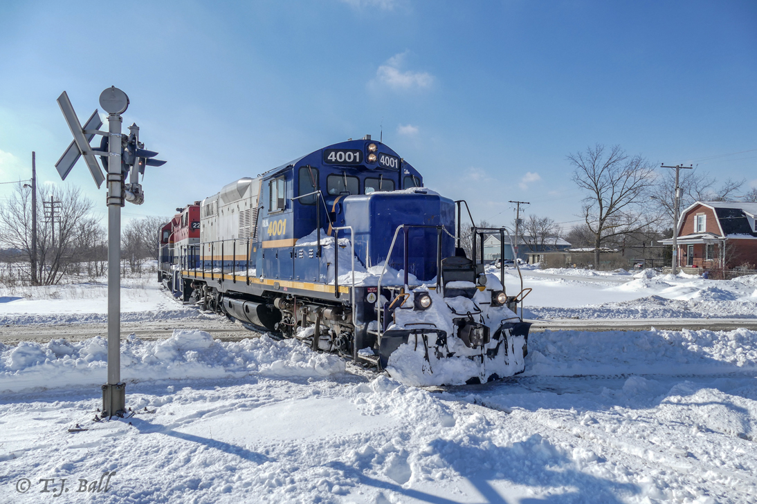 Northbound 582 crosses Alma Street in Guelph.