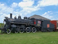 CN 1112 an MLW 4-6-0 built in 1912 is on display at the Railway Museum of Eastern Ontario in Smith Falls.