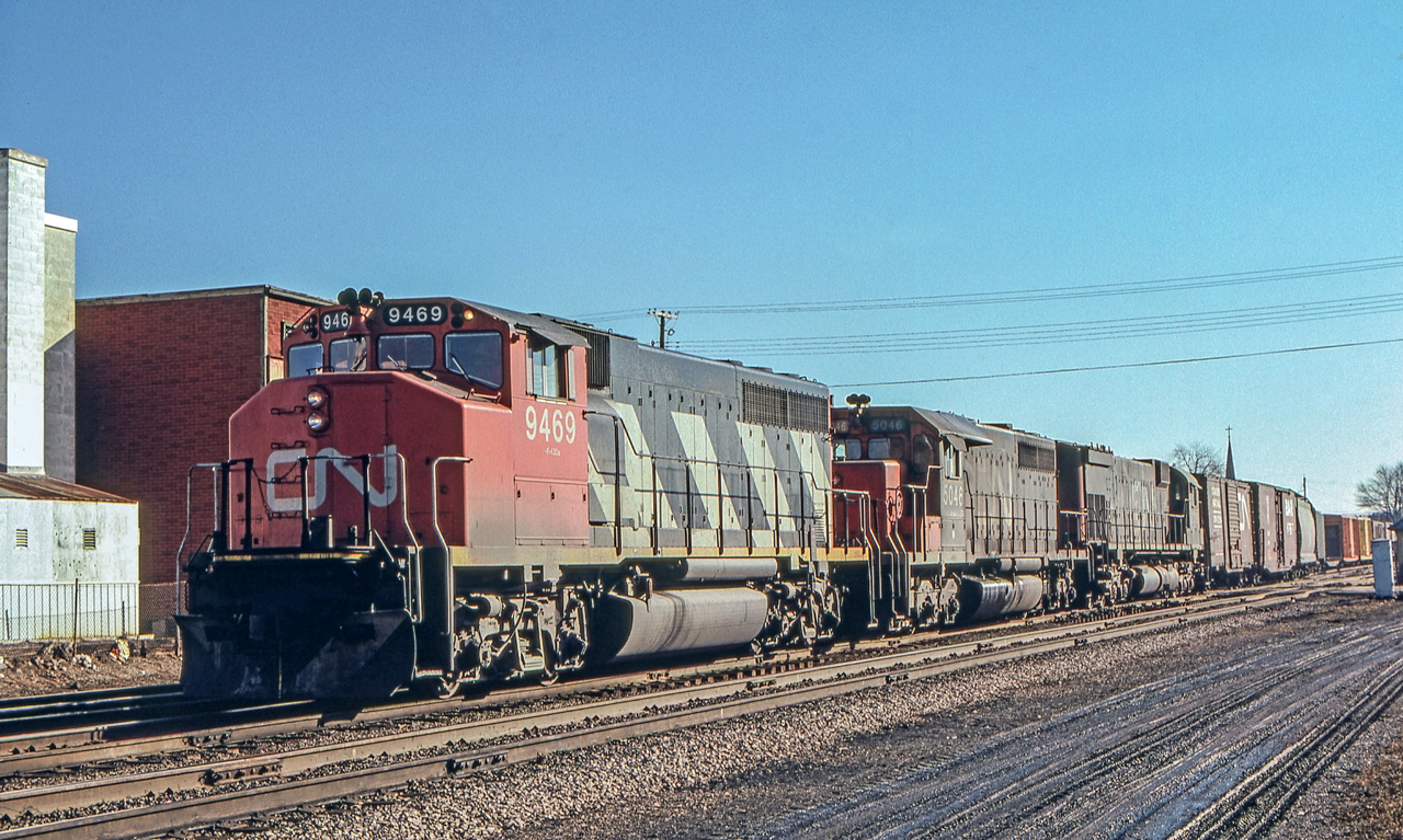 CN 9469 is in London, Ontario on March 25, 1981.