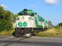 Liam's photo posted last weekend of the GO train passing CN Stuart reminded me that the weekday Guelph Sub. train set with a pair of F59PHs is assigned to the evening Niagara Falls train on weekends.  It's scheduled to depart Aldershot GO station at 17:41, so I headed down to Wellington Street North Saturday evening to photograph it.  A different pair then last week, GO 562 and sister shove the Niagara Falls-bound train through the waist-high weeds of the Grimsby Sub.  GO 522 shoving a Toronto-bound train at Bayview in the early 90's is the first train photo I ever took with my own camera.  30 years later; eight of the F59PHs are still going strong on GO, and many continue to soldier on for other commuter agencies. 