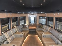 The beginning of another cross-Canada journey starts at Toronto Union Station on this wonderful December 12, 2021 morning. Having dropped my bags in the room, completed the passenger safety briefing, and received my vestibule door opening instructions (designated back-up in case of emergency) with the sleeping car attendant, I made my way a few cars back to the tail end of the consist to a nicely refurbished VIA 88709 Laurentide Park. This pleasantly lit and comfortable dome/lounge would be my hangout for the next four days & nights as The Canadian worked its way across Canada. Sleeper Plus class was less than 1/4 full so there was never an issue finding 'the perfect seat' upstairs or down on the whole trip. I was pleasantly surprised when I ran into a friend and former CN co-worker & his wife in the dining car on the first evening of the journey which only added to the pleasure of the trip.