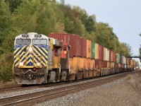 Just east of Colbourne is the tiny hamlet of Salem. Thanks to my brother-in-law moving here, it has opened new opportunities for photographing the Kingston subdivision. The old abandoned metal bridge at Salem makes not only a nice photo prop but a decent spot to take photos. Here CN 149 races westbound after ducking under the old bridge. 
