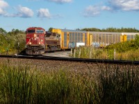 CP H19 crawls off the CP Oshawa spur and onto the Belleville sub with an odd duo for a local. CP has been adamant on putting GEs for their H19 local almost always since the start of the train in February. For a short time in September, CP 8532 and CP 7012 did the job, with CP 8532 leading every trip. As of late October 2022, the job is back to daily 1 or 2 Gevos which is much less interesting. 