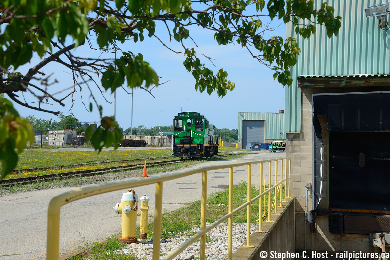 A serendipitous trip to Niagara Falls, booked weeks in advance for my kids, netted me the Maple Leaf's return with a glorious leader and also this photo: It would turn out the two days I was scheduled in Niagara Falls, there was an auction occurring at this paper plant to sell of surplus assets. A friend notified me, and I registered, attended, and brought along my camera. Normally this plant is off limits and you have to go through security to get in.Yes, I did photograph the other units on the property, which at the time were part of the auction. More to come later. Good news is this locomotive is the active unit and is slated to be moving cars again somewhat soon, the plant is currently having their track fixed up  both inside and outside the gate.