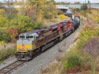 CP 7016 leads train 236 towards Newman Road outside of Hamilton.