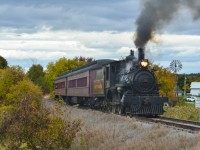 After hearing the day before that South Simcoe Railway 136 was to have its potential last run that weekend, I made an effort to shoot this historic steamer on what could very well be its final trip north to Beeton. 136 needs a new boiler and unless $600,000 can be raised for the purchase, it will remain out of service and the diesel will be in charge of SSR operations. 