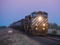 BCOL 4650 and BCOL 4652 lead A403 into Melville just after the sun had set. Nothing more rewarding than pulling past this crossing and knowing you will be going home after you trade off with the new crew.