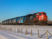 Edmonton to Camrose turn L 51851 14 follows Z 11531 12 out of Edmonton with 13 classic Alberta hoppers on the headend