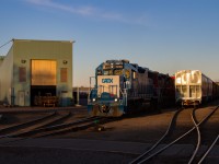 On a chilly but bright March evening, the 1500 or 1600 Hamilton Yard job performs its duties at NSC with one of, if not the only GMTX locomotive(s) ever assigned to the Hamilton Terminal. I absolutely despise these things, especially now in their CN patch-jobs, but after seeing this and rarely ever a photo of one in Hamilton, I figured it'd be an interesting addition to the site. I remember not being impressed that this was the engine facing the sun, as 7258 and 1408 were trailing behind it, but I made up for that on later dates :)