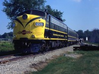 WSJR 6508 heads northbound at St. Jacobs on the CN Waterloo Spur back in 1997.