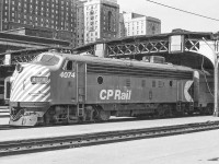 CP 4074 is at Toronto Union Station in Toronto in mid-June 1970.