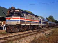 VIA 98 had the AMTK F40PH-2 226 and AMTK P40DC 821 as they are getting ready to retire the F40PH-2 and replace the Maple Leaf with P40DC and P42DC from Nov 2001.