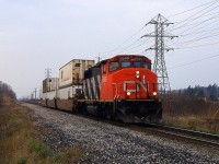  Q15431 with CN 9669 and 3 Well cars from B.I.T. to Buffalo back in 2001.