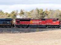 Pan was the plan.....then 134 showed up with 5 units and I couldn't get them all in the frame even at 28mm. But it was great to see a big lashup at any time... CSX 3125, 8107, 7055, and 8120 trailing