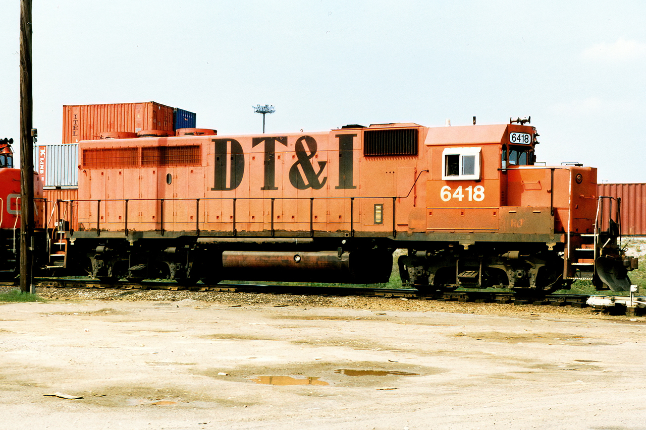 Going back to 1985, a DT&I GP40-2 trails 2 CN GP40-2's on 238's light power coming into the yard. They had dropped their train from Chicago at BIT, and were almost done. Foreign power of any kind in those days was extremely rare.