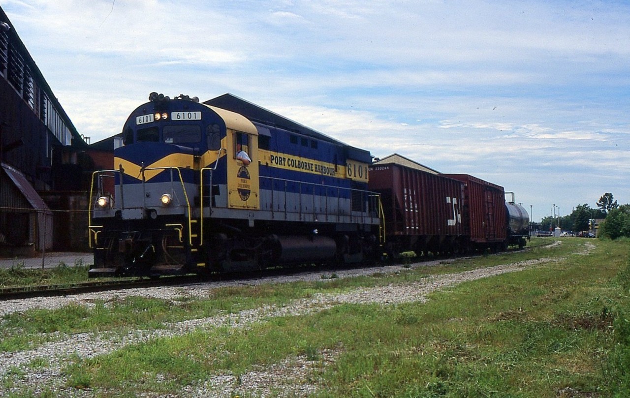 PCHR 6101 Northbound through Welland on the TRRY Canal Sub across from Atlas Steel back in 2000