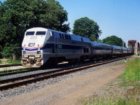 VIA 98 was rerouted through Fort Erie on the CN Stamford Sub to bypass using the Whirlpool Bridge at Niagara Falls due to track work that weekend. 