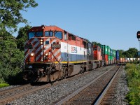 BCOL 4609 leading CN Q112, CN 5631 and CN 5724 trailing, at Gormley GO