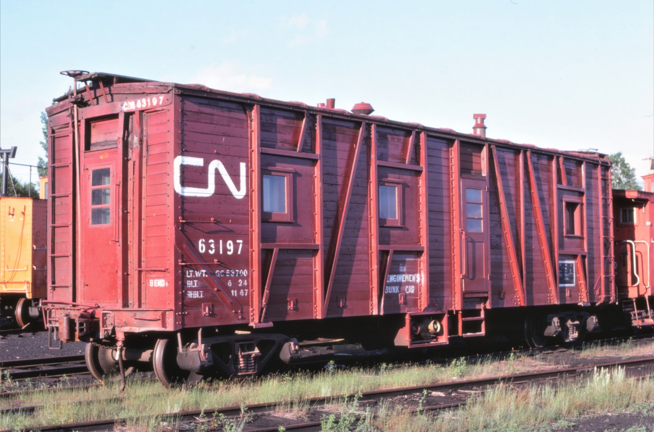 Locomotive Engineers were treated to their own accommodation when assigned to work trains.  On the other hand, the conductor and both brakemen had to sleep, cook, eat, and work in the caboose.