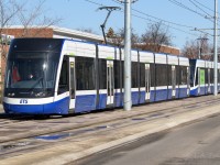 Here is a first for people who like them. The new street level LRT has been testing for a few months now. I'm a little surprised no one has caught this already. It's a short walk from my house and I went to the tracks on this sunny day to grab some shots. Edmonton drivers are not used to turning right and having a train, which has the right of way, going through the intersection. The LRT wins every time and this has happened several times already. Besides the accidents, I'm amazed it is running, this project has been delayed for 2 or more years with repeated delays and setbacks. The last was a very large number of cracked piers on the Argyll road overpass (and beyond) that had to be fixed up. It's testing now and go right on ahead and give this photo the half star it deserves. :^)