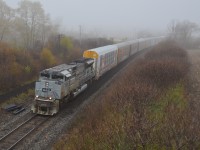 Cutting through the morning fog west of Woodstock, ON, the 710 engine of CP's Air Force Military unit sounds eerily similar to the nose-mounted minigun on an American A-10 Warthog fighter plane. These legendary planes will be kept in service until at least 2040, and we can all hope CP 7023 will be around even longer!