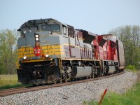 237-17 with CP 7012 and CP 7059 out at Mile 23 on the CP Hamilton Sub.