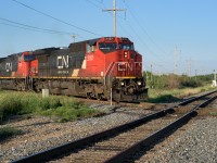 Another gull wing cab to go with Kevin Flood's recent CN 2157. The 2167 is about to cross the CP at the East Edmonton diamond. It was early in the morning and the trip from Mirror almost over, the crew hopefully in bed before the sun gets to high.