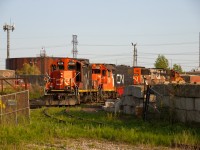 1600 Yard Job spotting empties in one of several Triple M locations in Hamilton.