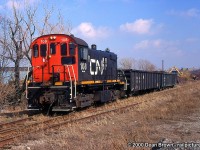 TRRY 108 works at Newman's Scrap Metal as they still had the CN logo on their units until Trillium painted over the CN and added their own logo in the near future.