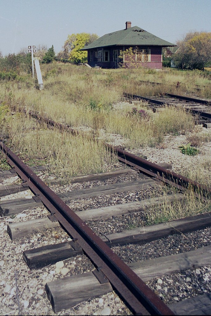 This shot is just for the history buffs on this group.
The line to Sutton and Jackson's Point (Lake Simcoe) opened in 1877 as the Lake Simcoe Junction Railway, which ran off of the Toronto and Nipissing line. It was narrow gauge, reverting to standard gauge in 1881. The Lake Simcoe line got into fierce competition with the Toronto & York Radial line which reached Jackson's Point in the early 1900s. Traffic dwindled with the onslaught of the automobile and passenger service ended to Sutton in 1943. I understand freight service ended in 1979 "according to the books" but this shot from 1976 shows the line totally rusted and I daresay nothing had been over these rails in quite a while. Track taken up in 1981 and not long after this photo was taken the old Sutton station was saved and relocated to the Georgina Pioneer Village. My image here was taken to show there was quite a bit of track at one time.