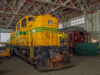 On July 8, 2023, I visited the Railway Museum of British Columbia. Here is a selection of photos.
PGE 561 can be viewed in the Museum's workshops, where members carry out minor repairs.