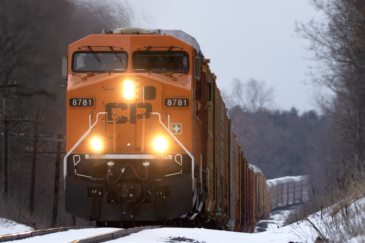 Just a cold damp day on the roller-coaster east of Galt.