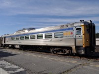 VIA 6205 has been converted to a full baggage car for use on trains 185 and 186 between Sudbury and White River.  All passenger seats were removed and 2 x 6 boards installed to protect the windows.