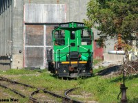 Bioveld SW1200RS 1305 (former CN) is seen inside the gates of the once active Resolute Forest Products/Ontario Paper Company plant. As of 2023, this is now part of the Thorold Multimodal Hub in Allanburg, Ontario. 