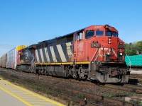 It's interesting, looking back through older photos, how quickly some can become nostalgic. This photo was taken in 2018, while wasting another lunch hour away at the station. An eastbound came into the viewfinder with two C-40-8 variants leading on a beautiful Fall day.  Fast-forward to 2023, you'd be lucky to see a C40-8.        