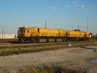 LMIX 611 Loram 2-unit rail grinder basks in the warm morning sun at CP Agincourt Yard September 20, 2016.