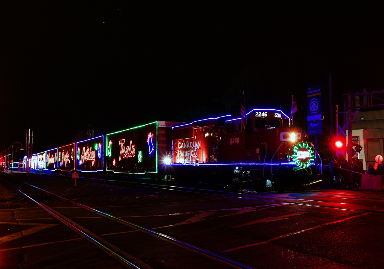 The CPKC Holiday Train is making its first stop of the year in Canada at Montreal West Station.