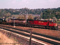 A pair of CP MLWs lead the Starlite through Bayview Junction.<br><br><i>George Roe Photo, Bruce Acheson Collection Slide.</i>