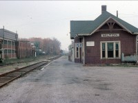 Just when the new highline CNR Halton sub was finished, so was the old CNR Milton station and the crossing tower seen in the distance. Luckily the station still exists but the tower and small freight shed are long gone. Taken from my fathers collection.