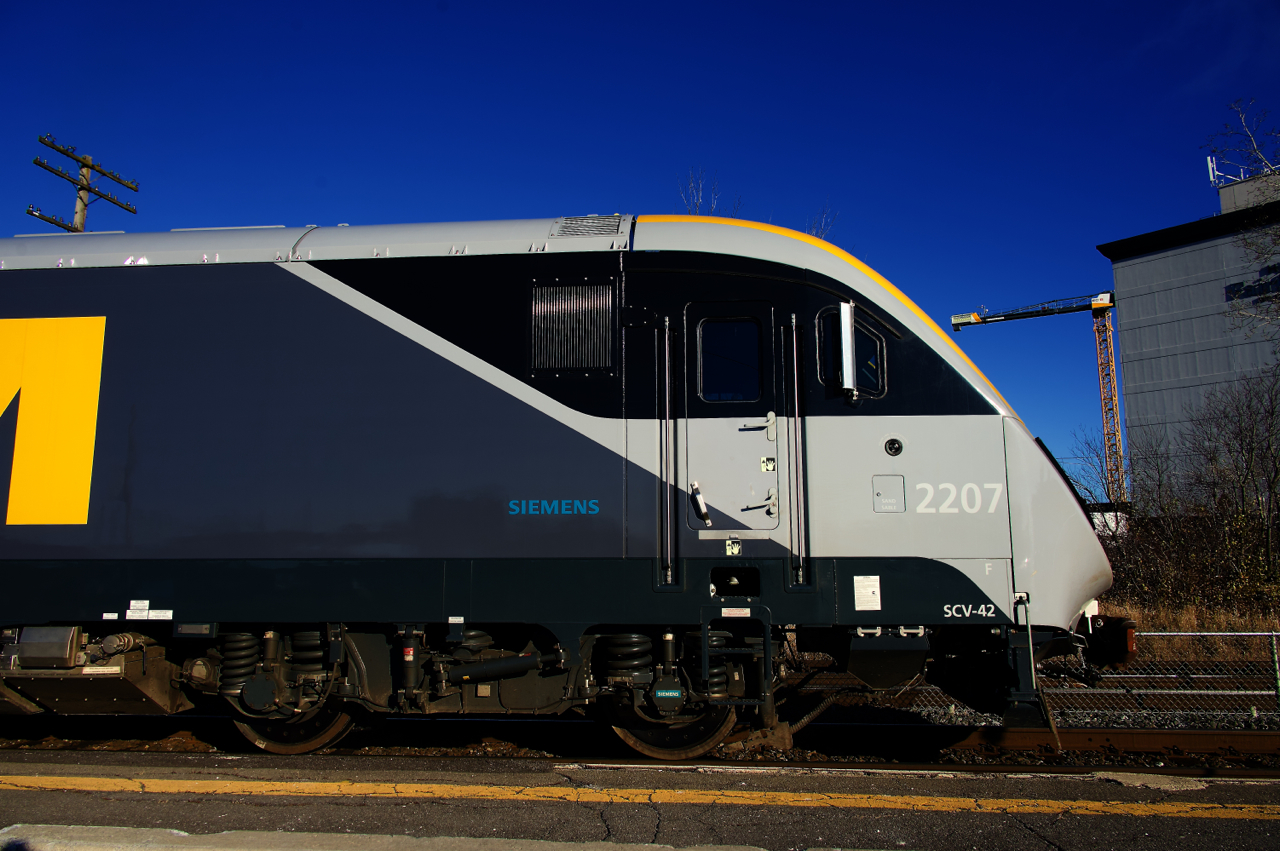 A close-up on one of VIA Rail's newest locomotives.