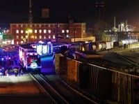 Simply having a wonderful Christmastime.
On the second last day of the holiday train, it rolled through southern Saskatchewan. I chased the train from Regina to Moose-jaw, Saskatchewan.
This photo was taken from the bridge over the yard in Moose-Jaw. 30 Second shutter, F22, ISO 100
