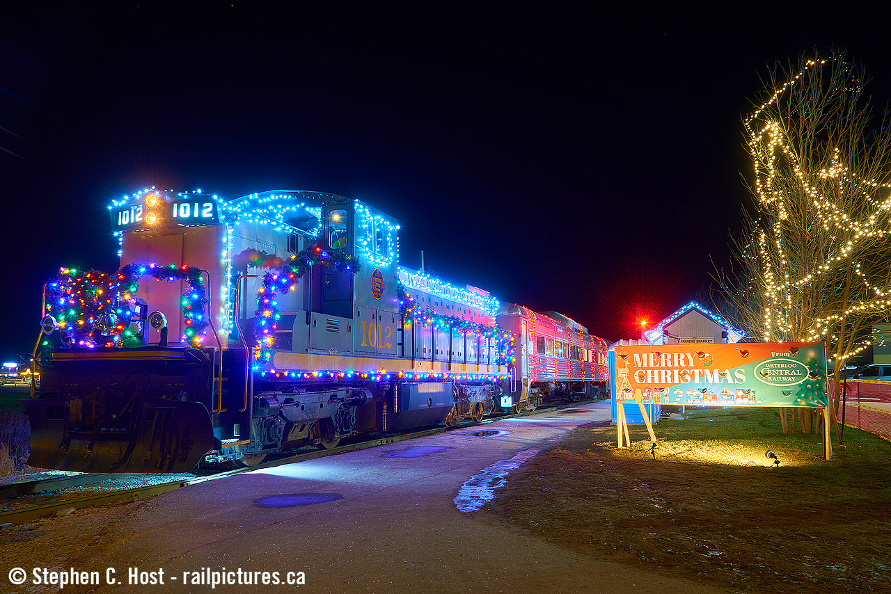 Santa's coming folks! I hope you've all been good boys and girls. Some of us may want coal for Christmas though :) after all it powers some folks favourite locomotives. Pictured above WCR 1012 was chosen to lead the WCR's Christmas Trains for the first time in 2023. Wishing everyone, our photographers, commenters, viewers and lurkers a Merry Christmas and a prosperous 2024 to everyone! Thanks especially to everyone who volunteers for our local Christmas Trains (Halton County Radial Railway) operated by area railway museums - many across our great country to keep trains like this running. Your volunteerism during this busy time is greatly appreciated.
