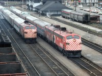 In only a couple of years the iconic CPR Canadian will change over to the VIA flagship train. Here one becomes two to continue on to Toronto and the other Montreal.