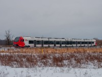 On January 26, 2024, the C14 train has just passed a maintenance level crossing at full speed and is heading towards Limebank.