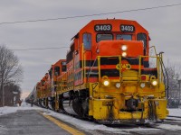 On January 8, 2023, SLR 394 picked up the cars left by CN 519 and was preparing to leave for Richmond.