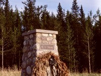 On February 8th 1986, VIA train No. 4 and CN freight train symbol 413 collided head-on at mileage 173.13 Edson subdivision, just west of the two-tracks-to-single-track switch at Dalehurst, around 11 miles east of Hinton, Alberta, with significant loss of lives.  Next year, 469 days later on 1987-05-23 to be precise, I visited the area to see the aftermath, then just a cleared-to-bare-ground opening in the forest where the wrecked equipment had come to rest, only one shard of blue-painted metal noted.  A simple dated cairn on the south side of the main track right near the collision point commemorated the spot.

<p>By coincidence, on the day before the mishap I had seen VIA No. 4 as it passed through Port Coquitlam, so I felt a personal link to that incident, then years later realized it had occurred on an anniversary of my CP hire-on date.  One result of the incident was a widespread installation of locomotive event recorders, with which I became deeply involved for maintenance, downloading and data analysis in later years, so that link is strong for me.

<p>See https://publications.gc.ca/site/eng/9.818270/publication.html for details.