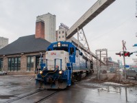 On February 23, 2024, CN 4912 (ex-GMTX unit) led CN 500 returning from the Port.