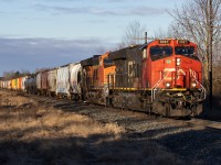 More proof that North America is just one giant power pool. I suspect I've seen more trains in the last month on CP with mixed power(yes, I'm still including KCS as "mixed") that just ed stuff. 