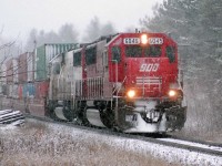 back when we had winter...Southern Ontario seems to have misplaced it this year, pairs of SOO SD60's roamed the system; usually on the hot container trains. 